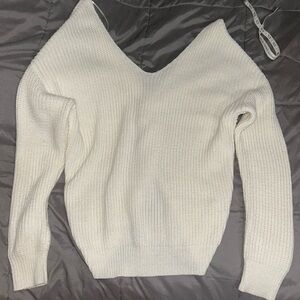 Knot back sweater